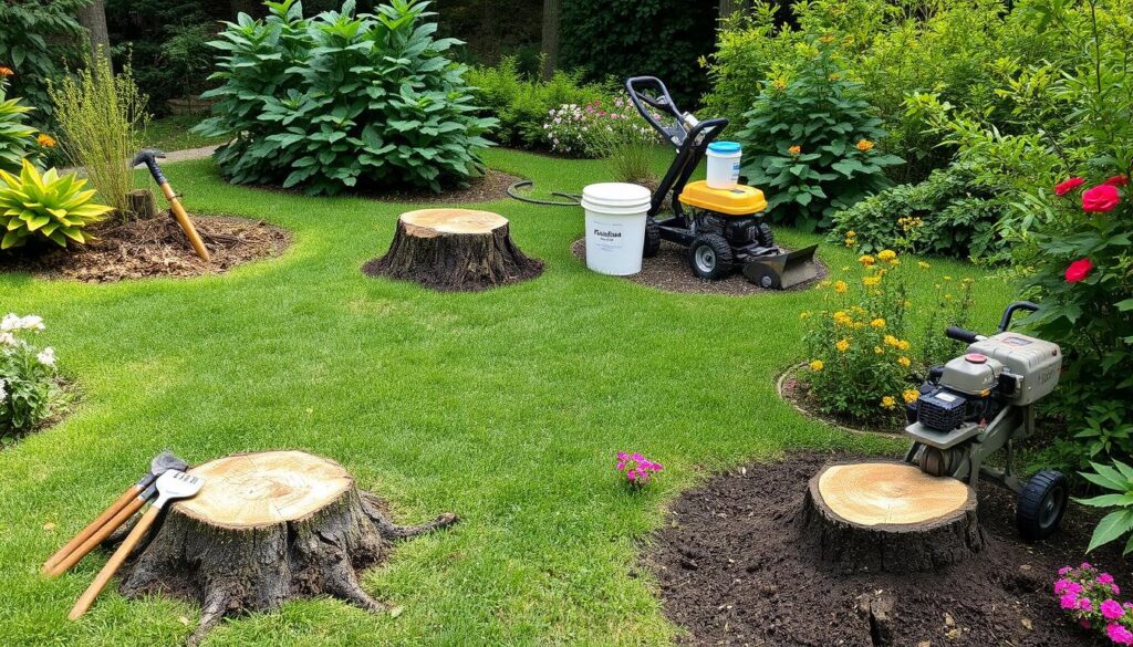 Exploration de 4 Méthodes Alternatives pour Enlever une Souche d’Arbre 2 Souche
