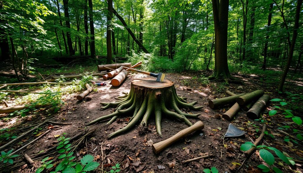 Exploration de 4 Méthodes Alternatives pour Enlever une Souche d’Arbre 3 Souche
