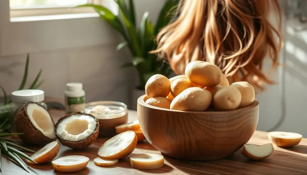 Revitalisez vos cheveux avec des traitements naturels à base de pommes de terre