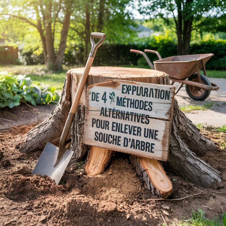 Exploration de 4 Méthodes Alternatives pour Enlever une Souche d’Arbre