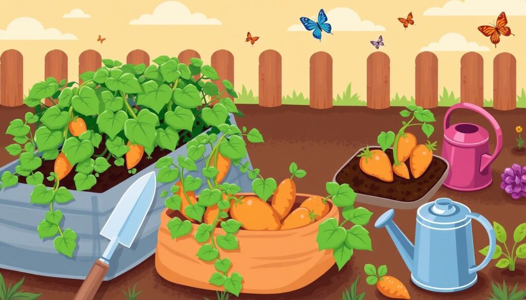 Un guide complet pour cultiver des patates douces dans des sacs de terre 4 patates douces