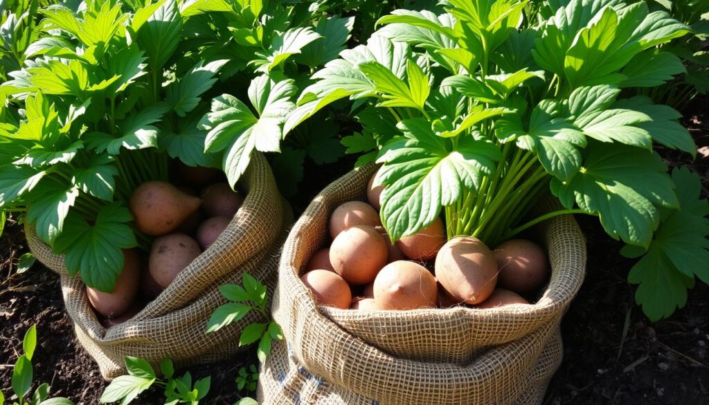 Un guide complet pour cultiver des patates douces dans des sacs de terre 5 patates douces